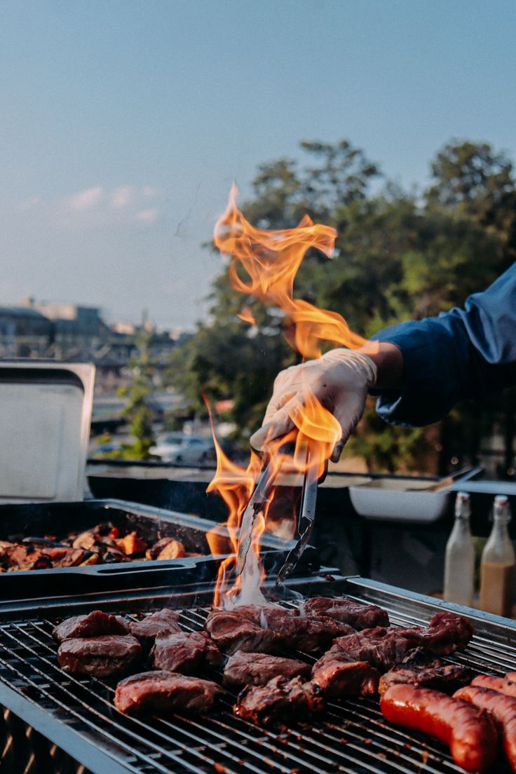 Food on the grill